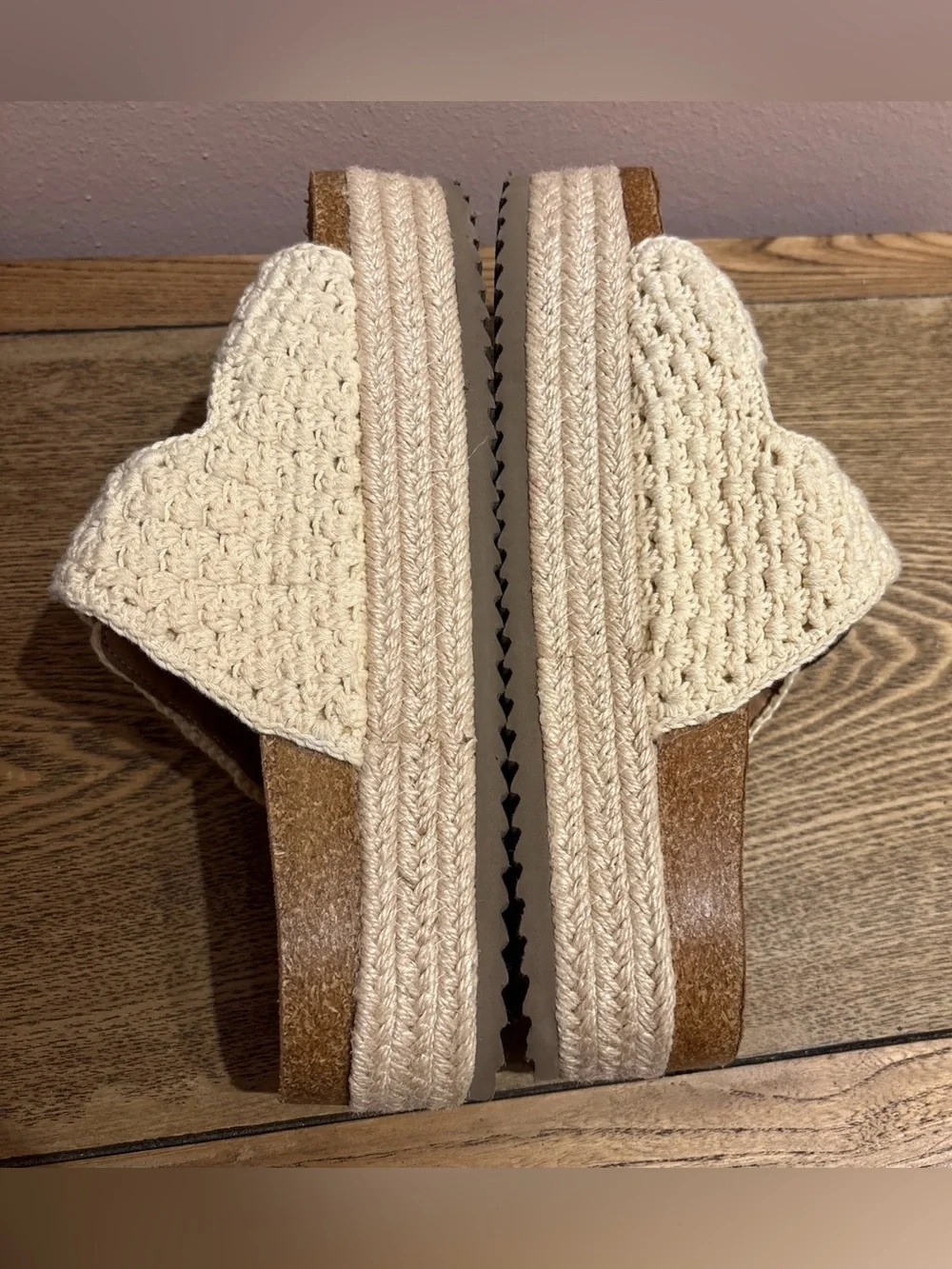 Corkys Hey Girl No Filter Espadrille Platform   Crochet Sandals Women’s Sz 10